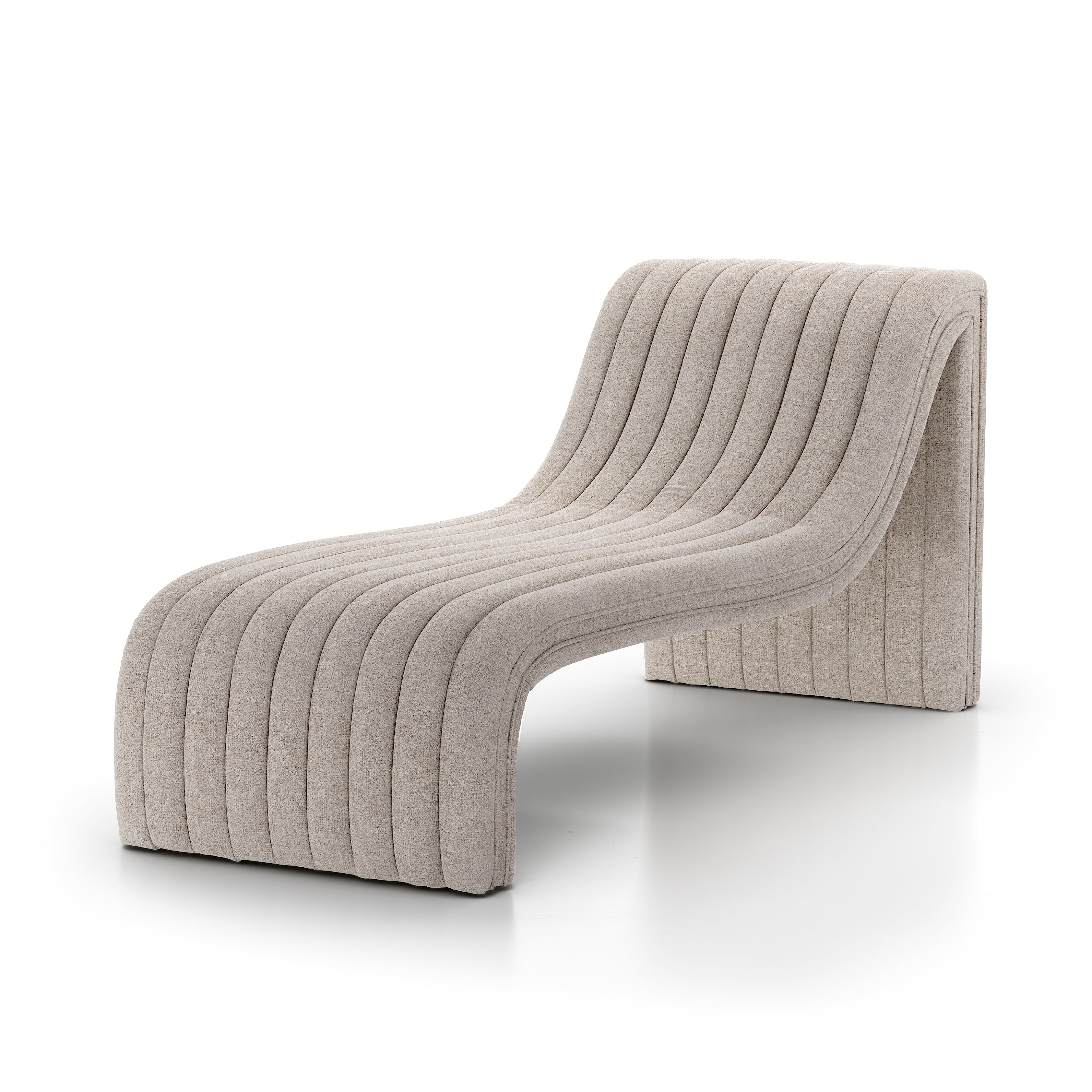 Featuring Augustine Orly Natural Chaise Lounge by Four Hands at Amethyst Home. A modern take on classic chaise, textural polyester seating with a subtle herringbone pattern adopts dramatic linear channeling for texture and comfort alike.Overall Dimensions: 26.50"W x 74"L x 33"H
Collection: GraysonColors: Orly NaturalMaterials: 100% Polyester Weight: 114.64 lbs. Amethyst Home provides interior design, new construction, custom furniture, and area rugs in the Nashville metro area.