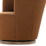 Featuring Aurora Patton Burnish Swivel Chair by Four Hands at Amethyst Home. Intriguing while inviting. Drum-style seating is upholstered in a soothing and warm rust umber hue. A swivel base of natural parawood places a fresh spin on a feminine form.Overall Dimensions: 26"W x 31.50"L x 31"H
Collection: WestgateColors: Distressed Natural ,Patton BurnishMaterials: Solid Parawood ,. Amethyst Home provides interior design, new construction, custom furniture, and area rugs in the Washington metro area.