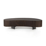 Featuring Avett Short Pc- Guanacaste Coffee Table by Four Hands at Amethyst Home. Natural beauty, total novelty. Oyster-cut Guanacaste forms a petite, kidney-shaped coffee table. Visible rings speak to woods' natural graining, while a dark gunmetal-finished base provides clean contrast to the whole look. Option to pair with taller piece, sold separately.Overall Dimensions: 49.50. Amethyst Home provides interior design, new construction, custom furniture, and area rugs in the Des Moines metro area.