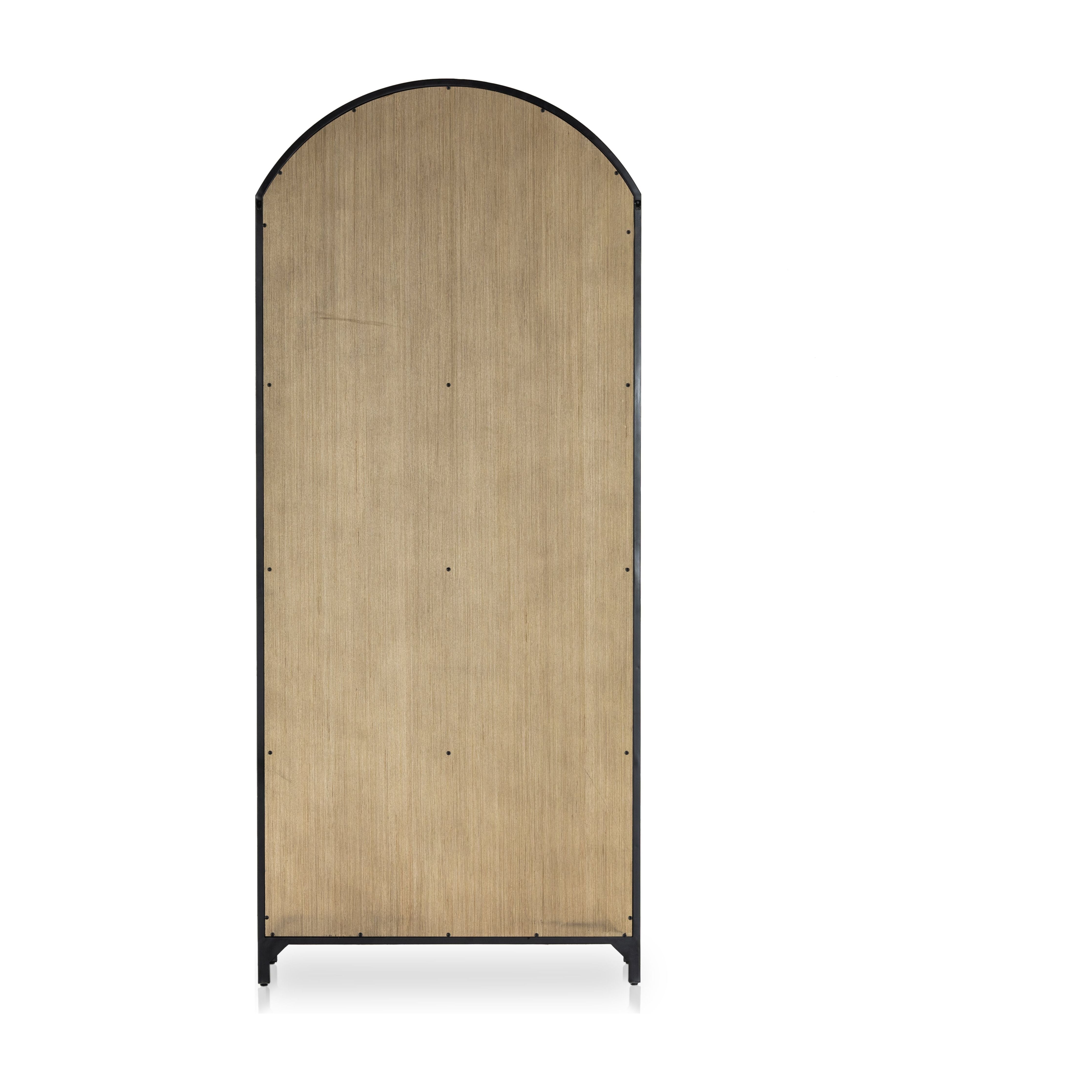 Featuring Belmont Black Oak Cabinet by Four Hands at Amethyst Home. Display barware, books and keepsakes in beautifully arched cabinetry. Solid iron sheeting is finished in a soft, matte black with contrasting brass hardware. Glass fronts allow back paneling of light oak veneer to show, for an eye-catching contrast of color.
Collection: BelmontColors: Light Oak Veneer ,Black ,W. Amethyst Home provides interior design, new construction, custom furniture, and area rugs in the Los Angeles metro area.
