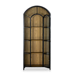 Featuring Belmont Black Oak Cabinet by Four Hands at Amethyst Home. Display barware, books and keepsakes in beautifully arched cabinetry. Solid iron sheeting is finished in a soft, matte black with contrasting brass hardware. Glass fronts allow back paneling of light oak veneer to show, for an eye-catching contrast of color.
Collection: BelmontColors: Light Oak Veneer ,Black ,Wea. Amethyst Home provides interior design, new construction, custom furniture, and area rugs in the Park City metro area.