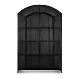 Featuring Belmont Black Wide Metal Cabinet by Four Hands at Amethyst Home. Display barware, books and keepsakes in wide, beautifully arched cabinetry. Solid iron sheeting is finished in a soft, matte black with contrasting brass hardware.
Collection: BelmontColors: Black ,Weathered Bronze ,Clear GlassMaterials: Iron ,Glass Weight: 328.49 lbsOverall Dimensions: 60"W x 15.75"L x. Amethyst Home provides interior design, new construction, custom furniture, and area rugs in the Laguna Beach metro area.