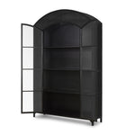 Featuring Belmont Black Wide Metal Cabinet by Four Hands at Amethyst Home. Display barware, books and keepsakes in wide, beautifully arched cabinetry. Solid iron sheeting is finished in a soft, matte black with contrasting brass hardware.
Collection: BelmontColors: Black ,Weathered Bronze ,Clear GlassMaterials: Iron ,Glass Weight: 328.49 lbsOverall Dimensions: 60"W x 15.75"L x . Amethyst Home provides interior design, new construction, custom furniture, and area rugs in the Los Angeles metro area.