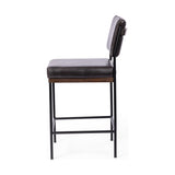 Featuring Benton Sonoma Black Stool by Four Hands at Amethyst Home. Simple and streamlined with thoughtful details. Slim, black-finished iron frame with solid oak decking, plus black top-grain leather seating for modernity. A stylish staple for any counter.Collection: AshfordColors: Sonoma Black ,Burnt Nettlewood ,Midnight IronMaterials: Top Grain Leather ,Solid Nettlewood ,Iron . Amethyst Home provides interior design, new construction, custom furniture, and area rugs in the Charlotte metro area.