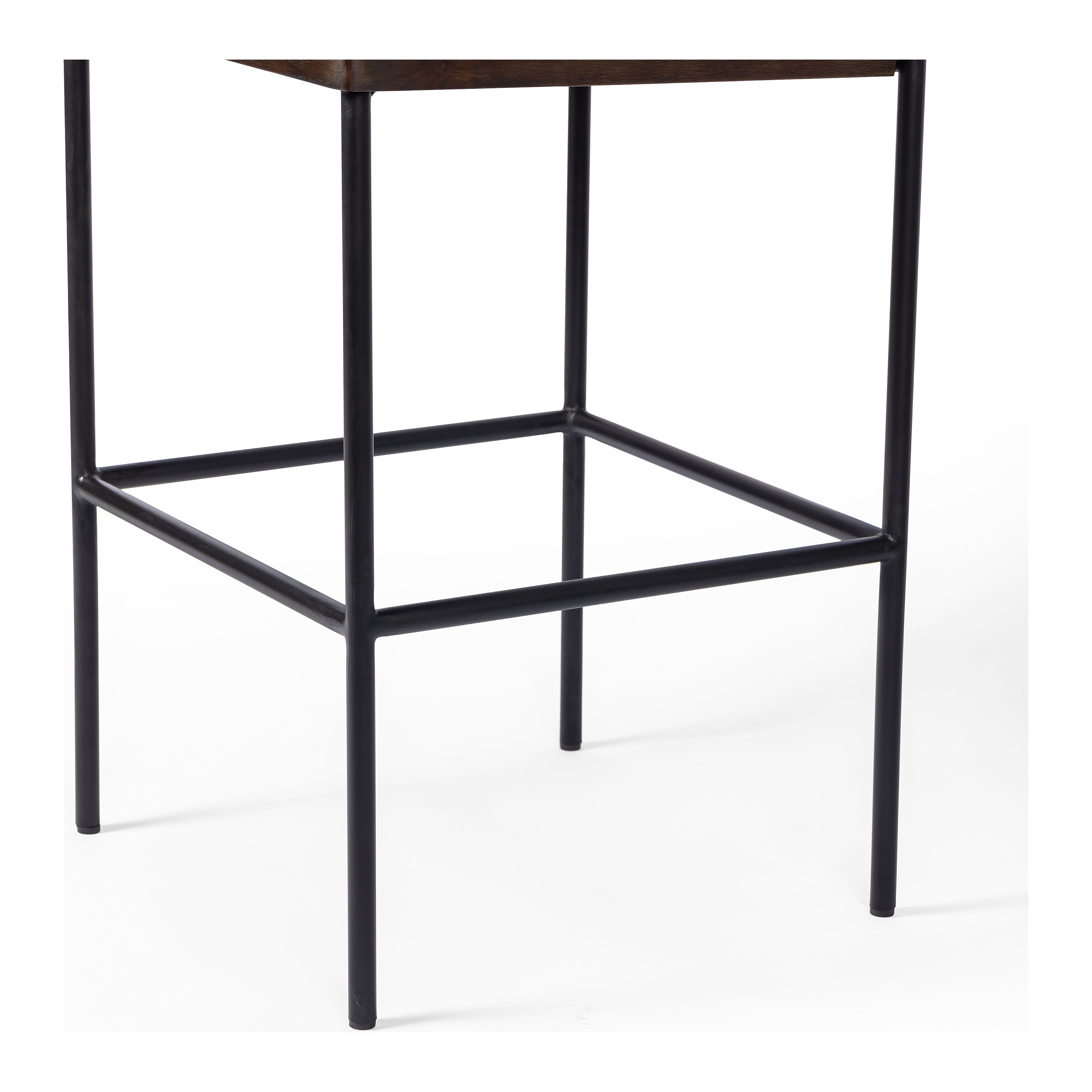 Featuring Benton Sonoma Black Stool by Four Hands at Amethyst Home. Simple and streamlined with thoughtful details. Slim, black-finished iron frame with solid oak decking, plus black top-grain leather seating for modernity. A stylish staple for any counter.Collection: AshfordColors: Sonoma Black ,Burnt Nettlewood ,Midnight IronMaterials: Top Grain Leather ,Solid Nettlewood ,Iron . Amethyst Home provides interior design, new construction, custom furniture, and area rugs in the Park City metro area.