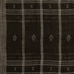Featuring Bhujodi Chocolate With Rustic Walnut Textile by Four Hands at Amethyst Home. A 500-year-old tradition comes to life on this 100% wool, handwoven textile. Crafted on a traditional frame loom following a tradition created by the Vankars of the Bhujodi village in India, a process that can take up to two days to complete. Finished with fringe tassel. Amethyst Home provides interior design, new home construction design consulting, vintage area rugs, and lighting in the Los Angeles metro area.