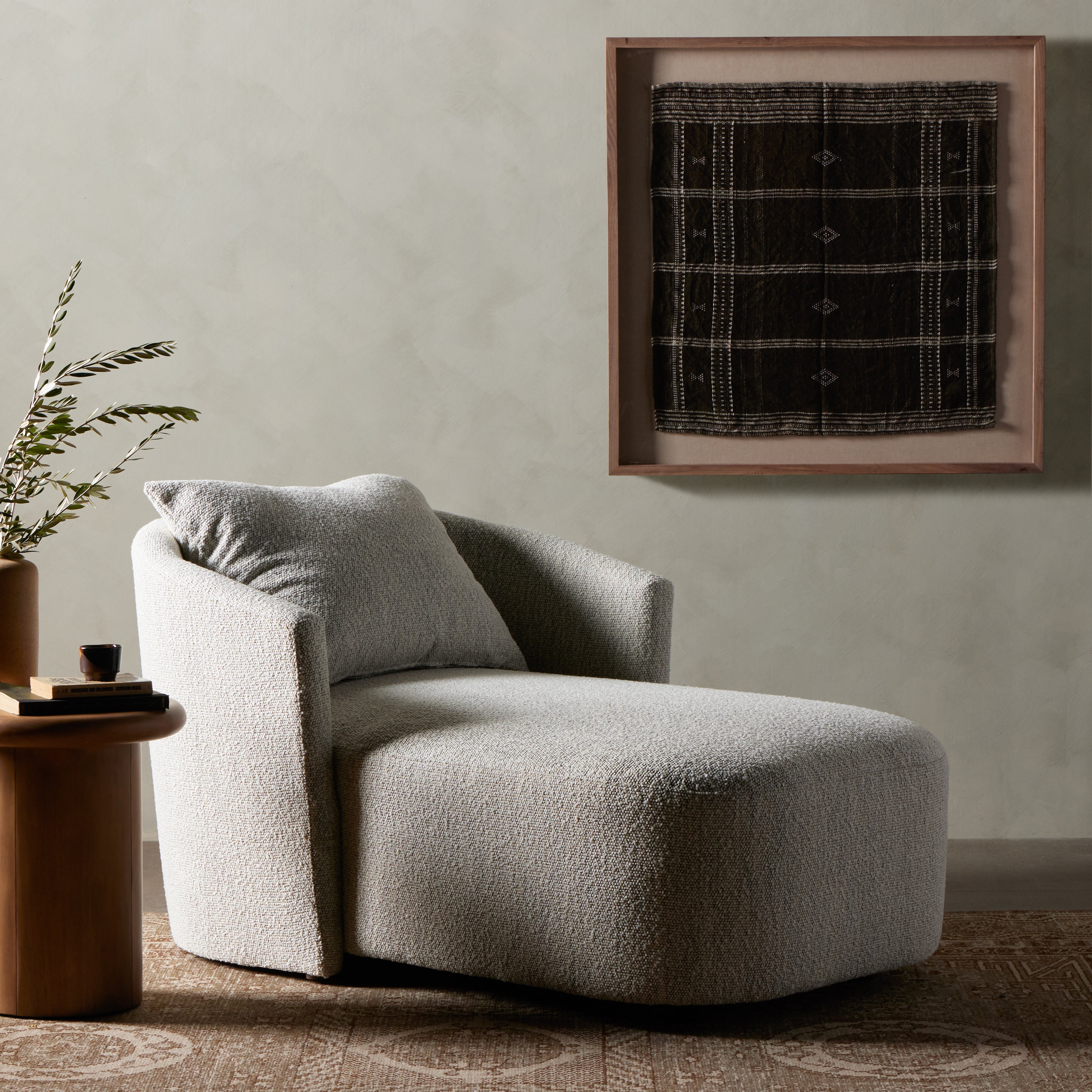 Featuring Bhujodi Chocolate With Rustic Walnut Textile by Four Hands at Amethyst Home. A 500-year-old tradition comes to life on this 100% wool, handwoven textile. Crafted on a traditional frame loom following a tradition created by the Vankars of the Bhujodi village in India, a process that can take up to two days to complete. Finished with fringe tassels . Amethyst Home provides interior design, new home construction design consulting, vintage area rugs, and lighting in the Nashville metro area.