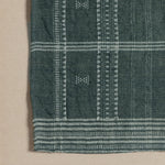 Featuring Bhujodi Cornflower Blue W/ White Oak Textile by Four Hands at Amethyst Home. A 500-year-old tradition comes to life on this 100% wool, handwoven textile. Crafted on a traditional frame loom following a tradition created by the Vankars of the Bhujodi village in India, a process that can take up to two days to complete. Finished with fringe tassel. Amethyst Home provides interior design, new home construction design consulting, vintage area rugs, and lighting in the Los Angeles metro area.