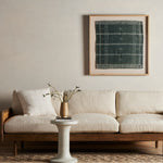 Featuring Bhujodi Cornflower Blue W/ White Oak Textile by Four Hands at Amethyst Home. A 500-year-old tradition comes to life on this 100% wool, handwoven textile. Crafted on a traditional frame loom following a tradition created by the Vankars of the Bhujodi village in India, a process that can take up to two days to complete. Finished with fringe tassels. Amethyst Home provides interior design, new home construction design consulting, vintage area rugs, and lighting in the Scottsdale metro area.