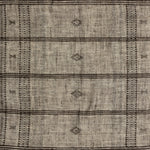 Featuring Bhujodi Mocha With Rustic Walnut Textile by Four Hands at Amethyst Home. A 500-year-old tradition comes to life on this 100% wool, handwoven textile. Crafted on a traditional frame loom following a tradition created by the Vankars of the Bhujodi village in India, a process that can take up to two days to complete. Finished with fringe tassels on b. Amethyst Home provides interior design, new home construction design consulting, vintage area rugs, and lighting in the San Diego metro area.