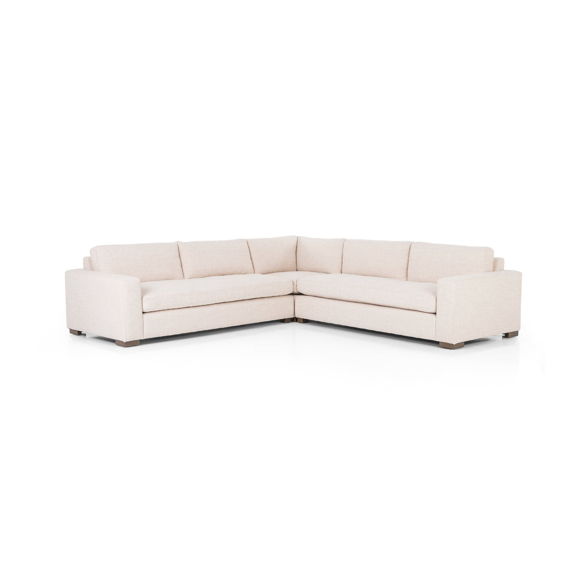 Boone Thames Cream 3-PC Sectional Sofa | ready to ship!