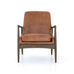 Featuring Braden Brandy Chair by Four Hands at Amethyst Home. Dramatic arms and a deeper seat offer relaxation with mid-century modern sophistication. Sculpted nettlewood frame adds an architectural feel to brandy top-grain leather.Overall Dimensions: 27.25"W x 30.25"L x 32.25"H
Collection: AshfordColors: Brandy ,Warm OakMaterials: Top Grain Leather ,Solid Oak Weight: 29.32 lbs. Amethyst Home provides interior design, new construction, custom furniture, and area rugs in the Los Angeles metro area.