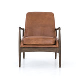 Featuring Braden Brandy Chair by Four Hands at Amethyst Home. Dramatic arms and a deeper seat offer relaxation with mid-century modern sophistication. Sculpted nettlewood frame adds an architectural feel to brandy top-grain leather.Overall Dimensions: 27.25"W x 30.25"L x 32.25"H
Collection: AshfordColors: Brandy ,Warm OakMaterials: Top Grain Leather ,Solid Oak Weight: 29.32 lbs. Amethyst Home provides interior design, new construction, custom furniture, and area rugs in the Los Angeles metro area.