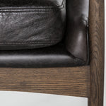 Featuring Braden Durango Smoke Chair by Four Hands at Amethyst Home. Dramatic arms and a deeper seat offer relaxation with mid-century modern sophistication. Sculpted frame adds an architectural feel to rich, black top-grain leather.Overall Dimensions: 27.25"W x 30.25"L x 32.25"H
Collection: AshfordColors: Durango Smoke ,Warm OakMaterials: Top Grain Leather ,Solid Oak Weight: 29. Amethyst Home provides interior design, new construction, custom furniture, and area rugs in the Alpharetta metro area.