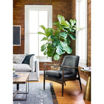Featuring Braden Durango Smoke Chair by Four Hands at Amethyst Home. Dramatic arms and a deeper seat offer relaxation with mid-century modern sophistication. Sculpted frame adds an architectural feel to rich, black top-grain leather.Overall Dimensions: 27.25"W x 30.25"L x 32.25"H
Collection: AshfordColors: Durango Smoke ,Warm OakMaterials: Top Grain Leather ,Solid Oak Weight: 29.32 . Amethyst Home provides interior design, new construction, custom furniture, and area rugs in the Boston metro area.