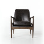 Featuring Braden Durango Smoke Chair by Four Hands at Amethyst Home. Dramatic arms and a deeper seat offer relaxation with mid-century modern sophistication. Sculpted frame adds an architectural feel to rich, black top-grain leather.Overall Dimensions: 27.25"W x 30.25"L x 32.25"H
Collection: AshfordColors: Durango Smoke ,Warm OakMaterials: Top Grain Leather ,Solid Oak Weight: 2. Amethyst Home provides interior design, new construction, custom furniture, and area rugs in the Los Angeles metro area.