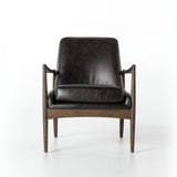 Featuring Braden Durango Smoke Chair by Four Hands at Amethyst Home. Dramatic arms and a deeper seat offer relaxation with mid-century modern sophistication. Sculpted frame adds an architectural feel to rich, black top-grain leather.Overall Dimensions: 27.25"W x 30.25"L x 32.25"H
Collection: AshfordColors: Durango Smoke ,Warm OakMaterials: Top Grain Leather ,Solid Oak Weight: 2. Amethyst Home provides interior design, new construction, custom furniture, and area rugs in the Los Angeles metro area.