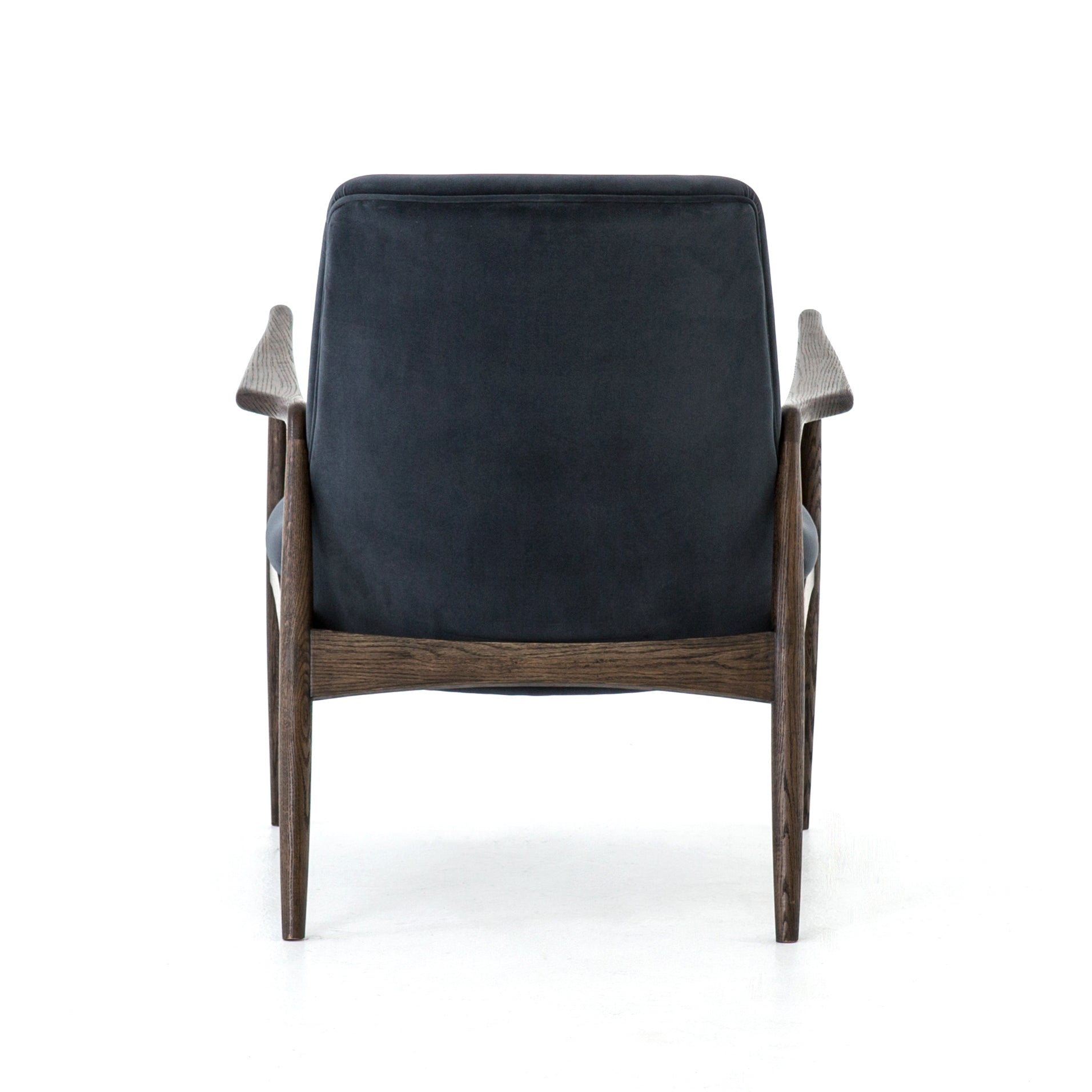 Featuring Braden Modern Velvet Shadow Chair by Four Hands at Amethyst Home. Dramatic arms and deep seat offer relaxation with mid-century modern sophistication. Sculpted cedar frame adds an architectural feel to neutral-toned velvet upholstery.Overall Dimensions: 27.25"W x 30.25"L x 32.25"H
Collection: AshfordColors: Modern Velvet Shadow ,Warm OakMaterials: 100% Polyester ,Solid. Amethyst Home provides interior design, new construction, custom furniture, and area rugs in the Alpharetta metro area.