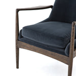 Featuring Braden Modern Velvet Shadow Chair by Four Hands at Amethyst Home. Dramatic arms and deep seat offer relaxation with mid-century modern sophistication. Sculpted cedar frame adds an architectural feel to neutral-toned velvet upholstery.Overall Dimensions: 27.25"W x 30.25"L x 32.25"H
Collection: AshfordColors: Modern Velvet Shadow ,Warm OakMaterials: 100% Polyester ,Solid . Amethyst Home provides interior design, new construction, custom furniture, and area rugs in the Nashville metro area.