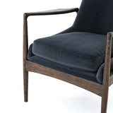 Featuring Braden Modern Velvet Shadow Chair by Four Hands at Amethyst Home. Dramatic arms and deep seat offer relaxation with mid-century modern sophistication. Sculpted cedar frame adds an architectural feel to neutral-toned velvet upholstery.Overall Dimensions: 27.25"W x 30.25"L x 32.25"H
Collection: AshfordColors: Modern Velvet Shadow ,Warm OakMaterials: 100% Polyester ,Solid . Amethyst Home provides interior design, new construction, custom furniture, and area rugs in the Nashville metro area.