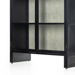 Featuring Breya Black Oak Cabinet by Four Hands at Amethyst Home. The Breya Black Oak Cabinet delivers classic, sophisticated style with its black oak finish and elegant design. Its two spacious drawers, adjustable shelf, and two-door storage cabinet offer plenty of storage space and the perfect look for any living room.
Collection: BoltonColors: Vintage White Oak ,BlackMaterials. Amethyst Home provides interior design, new construction, custom furniture, and area rugs in the Calabasas metro area.