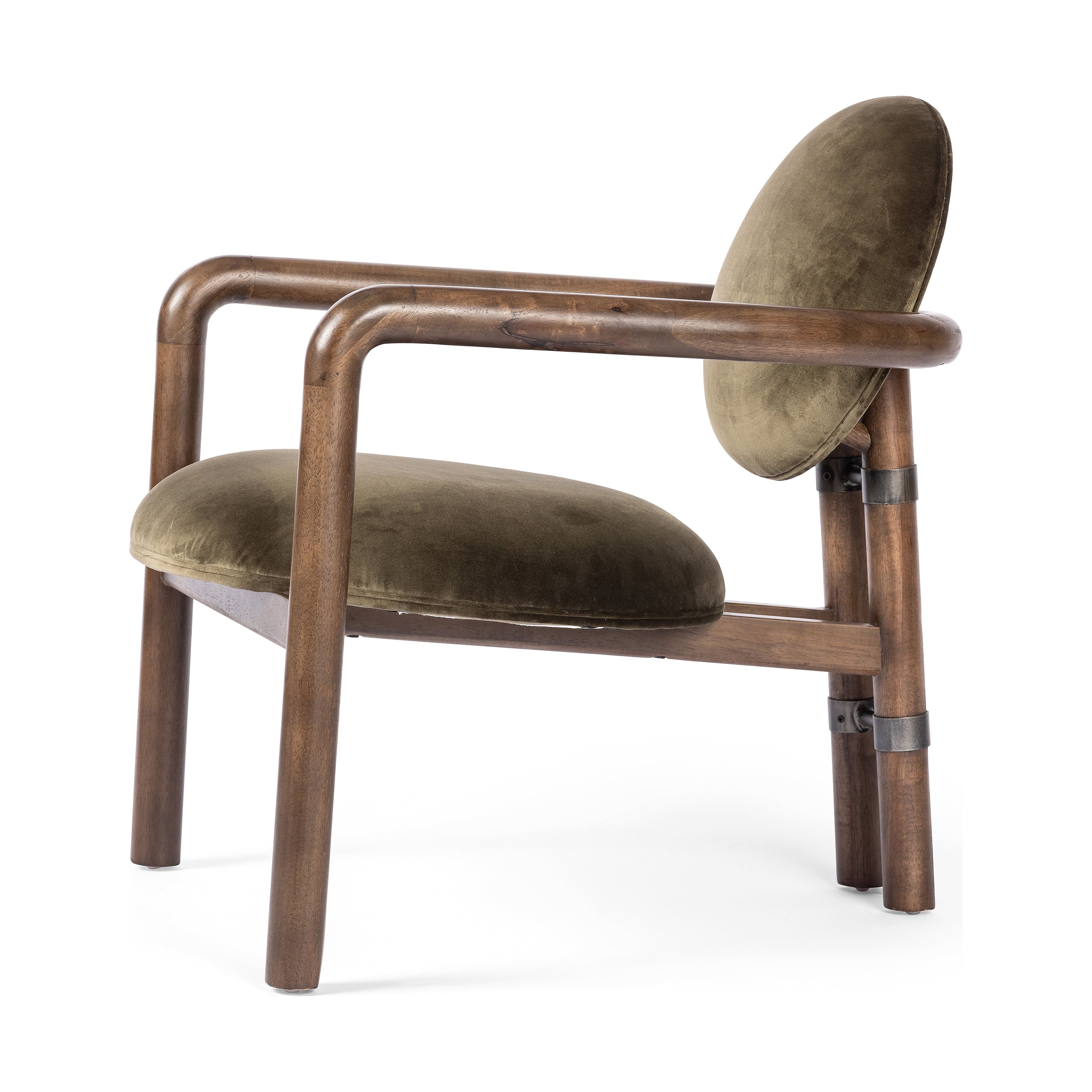 Featuring Bria Surrey Olive Chair by Four Hands at Amethyst Home. A playful take on Italian modernism. Solid parawood crafts a slim, curved frame and rear mock-tripod. Upholstered in a velvety olive-colored cotton-poly with subtle highs and lows that change in appearance depending on the direction of the fabric's nap.
Overall Dimensions: 26"W x 30"L x 31"HColors: Surrey Olive , Vintag. Amethyst Home provides interior design, new construction, custom furniture and area rugs in the Dallas metro area