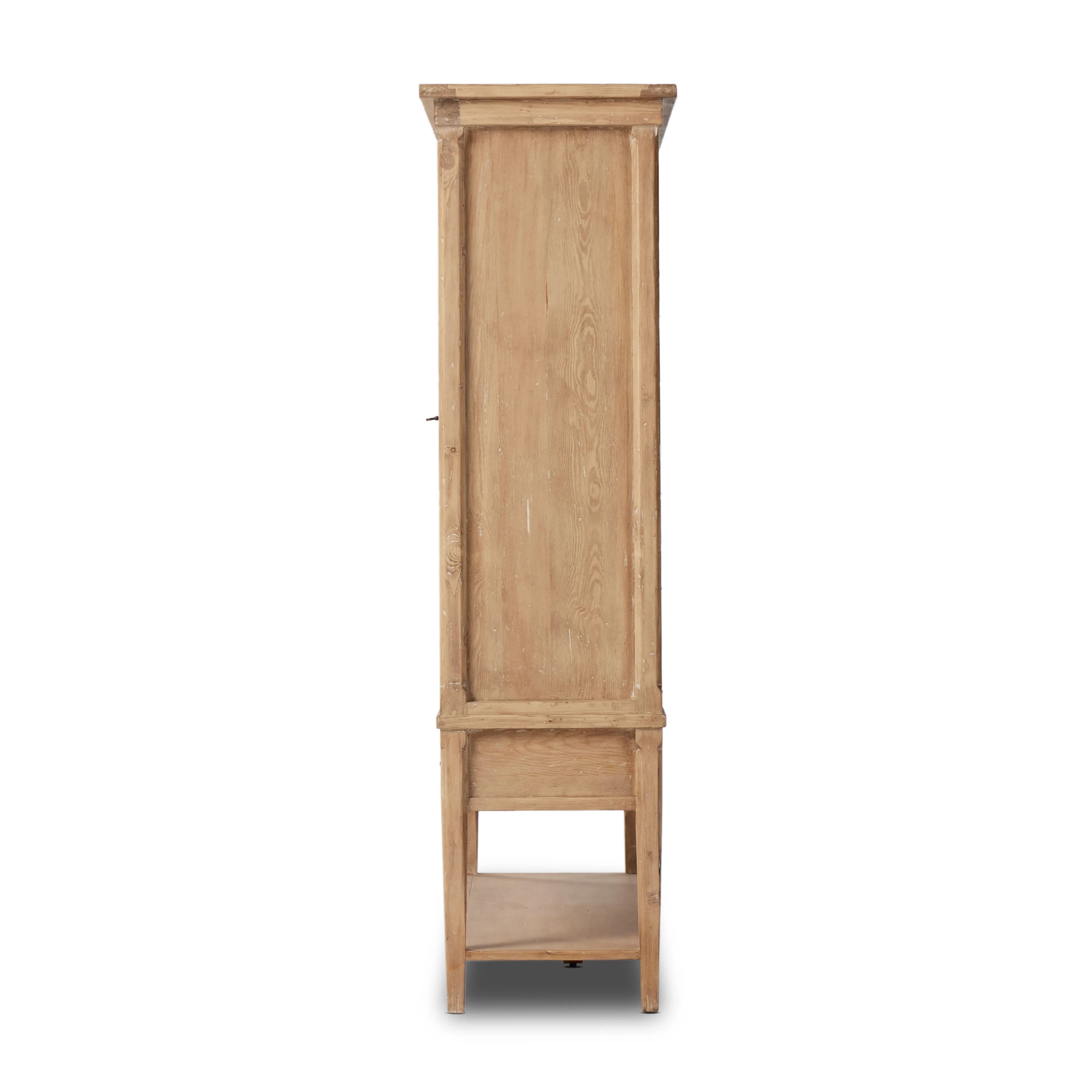 Featuring Brimley Aged Light Pine Wide Cabinet by Four Hands at Amethyst Home. Inspired by clean Scandinavian design, a light finish balances the large scale of solid pine cabinetry. Interior shelving plus dual drawers bring bonus storage options to any space.Overall Dimensions: 19"W x 60"L x 69"H
Collection: CordellaColors: Aged Light Pine ,Distressed Cop. Amethyst Home provides interior design, new home construction design consulting, vintage area rugs, and lighting in the Washington metro area.