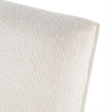 Featuring Bronwyn Knoll Natural Swivel Chair by Four Hands at Amethyst Home. A stylish play on function. With chunky, cream-colored upholstery, armless accent seating tops a parawood 360-degree swivel base, wire-brushed for vintage vibes. Option to pair with matching side table, which can be fastened or removed from either side with ease.Overall Dimensions: 25"W x 39"L x 31.50"H. Amethyst Home provides interior design, new construction, custom furniture, and area rugs in the Alpharetta metro area.