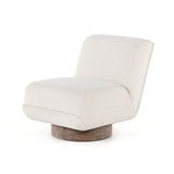 Featuring Bronwyn Knoll Natural Swivel Chair by Four Hands at Amethyst Home. A stylish play on function. With chunky, cream-colored upholstery, armless accent seating tops a parawood 360-degree swivel base, wire-brushed for vintage vibes. Option to pair with matching side table, which can be fastened or removed from either side with ease.Overall Dimensions: 25"W x 39"L x 31.50"H
Coll. Amethyst Home provides interior design, new construction, custom furniture, and area rugs in the Tampa metro area.
