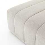 Featuring Langham Napa Sandstone Ottoman by Four Hands at Amethyst Home. Wide, vertical channels and low styling speaks to modish Italian influence. Sandstone-colored covering and modular components allow for versatility in any space. Ottoman to matching sectional. Performance fabrics are specially created to withstand spills, stains, high traffic and wear,. Amethyst Home provides interior design, new home construction design consulting, vintage area rugs, and lighting in the Charlotte metro area.
