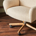 Featuring Cade Lisbon Cream Desk Chair by Four Hands at Amethyst Home. An executive-style chair is upholstered in a high-performance fabric, with subtle curves for a dramatic look and comfortable sit. Casters and seat heigh adjustability for ease in the modern office.
Collection: AllstonColors: Polished Aluminum ,Toasted Ash ,Lisbon CreamMaterials: Aluminum ,Solid Ash ,73% Pl, . Amethyst Home provides interior design, new construction, custom furniture, and area rugs in the Kansas City metro area.