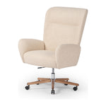 Featuring Cade Lisbon Cream Desk Chair by Four Hands at Amethyst Home. An executive-style chair is upholstered in a high-performance fabric, with subtle curves for a dramatic look and comfortable sit. Casters and seat heigh adjustability for ease in the modern office.
Collection: AllstonColors: Polished Aluminum ,Toasted Ash ,Lisbon CreamMaterials: Aluminum ,Solid Ash ,73% Pl, 19% Pc. Amethyst Home provides interior design, new construction, custom furniture, and area rugs in the Tampa metro area.
