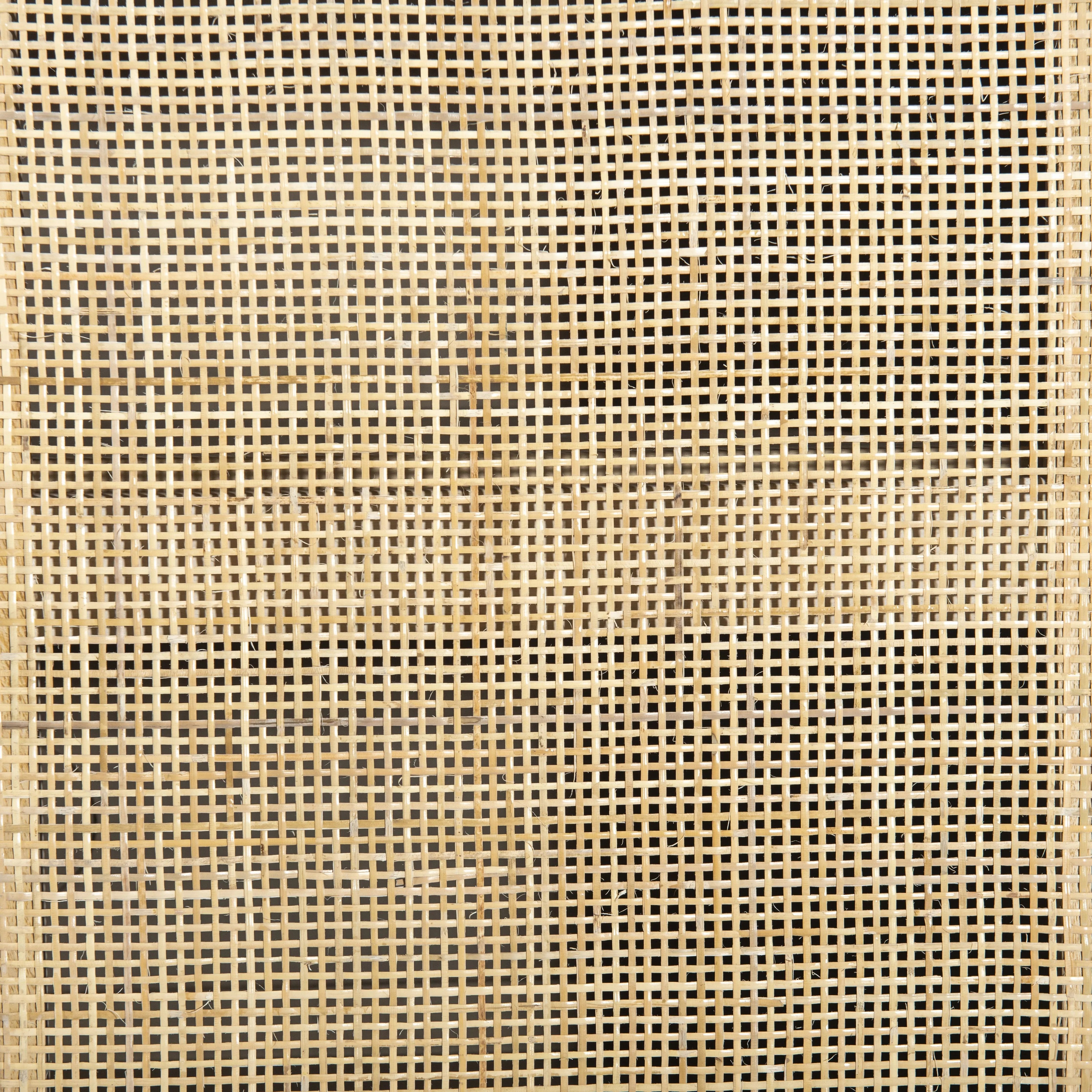 Monochromatic with a textural twist. Natural mango frames woven cane fronts, with black iron hardware for subtle contrast. Inside, spacious shelving awaits storage of dinnerware and more Amethyst Home provides interior design, new home construction design consulting, vintage area rugs, and lighting in the Calabasas metro area.