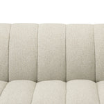 Featuring Carina Weslie Flax Sofa by Four Hands at Amethyst Home. Grand in scale and comfort, this plush sofa features wide dramatic channeling for extra volume and a cloud-like look and sit. Covered in a recycled olefin fabric, known for its UV-resistant, water-repellent and quick-drying abilities, in a Turkish weave with a classic tweed feel.
Overall Dime. Amethyst Home provides interior design, new home construction design consulting, vintage area rugs, and lighting in the Charlotte metro area.