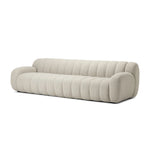 Featuring Carina Weslie Flax Sofa by Four Hands at Amethyst Home. Grand in scale and comfort, this plush sofa features wide dramatic channeling for extra volume and a cloud-like look and sit. Covered in a recycled olefin fabric, known for its UV-resistant, water-repellent and quick-drying abilities, in a Turkish weave with a classic tweed feel.
Overall Dimensio. Amethyst Home provides interior design, new home construction design consulting, vintage area rugs, and lighting in the Miami metro area.