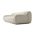 Featuring Carina Weslie Flax Sofa by Four Hands at Amethyst Home. Grand in scale and comfort, this plush sofa features wide dramatic channeling for extra volume and a cloud-like look and sit. Covered in a recycled olefin fabric, known for its UV-resistant, water-repellent and quick-drying abilities, in a Turkish weave with a classic tweed feel.
Overall Dimen. Amethyst Home provides interior design, new home construction design consulting, vintage area rugs, and lighting in the Monterey metro area.
