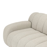 Featuring Carina Weslie Flax Sofa by Four Hands at Amethyst Home. Grand in scale and comfort, this plush sofa features wide dramatic channeling for extra volume and a cloud-like look and sit. Covered in a recycled olefin fabric, known for its UV-resistant, water-repellent and quick-drying abilities, in a Turkish weave with a classic tweed feel.
Overall Dime. Amethyst Home provides interior design, new home construction design consulting, vintage area rugs, and lighting in the San Diego metro area.