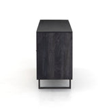 Featuring Carmel Black Wash Sideboard by Four Hands at Amethyst Home. Mid-century-inspired style with an organic twist. Surrounded by black mango casing, light cane weaves for a fresh, high-contrast look with natural depth. Angular gunmetal-finished iron legs offer an intriguing contrast of texture and tone.Overall Dimensions: 72"W x 18"L x 31"H
Collection: PrescottColors: Bl. Amethyst Home provides interior design, new construction, custom furniture, and area rugs in the Newport Beach metro area.