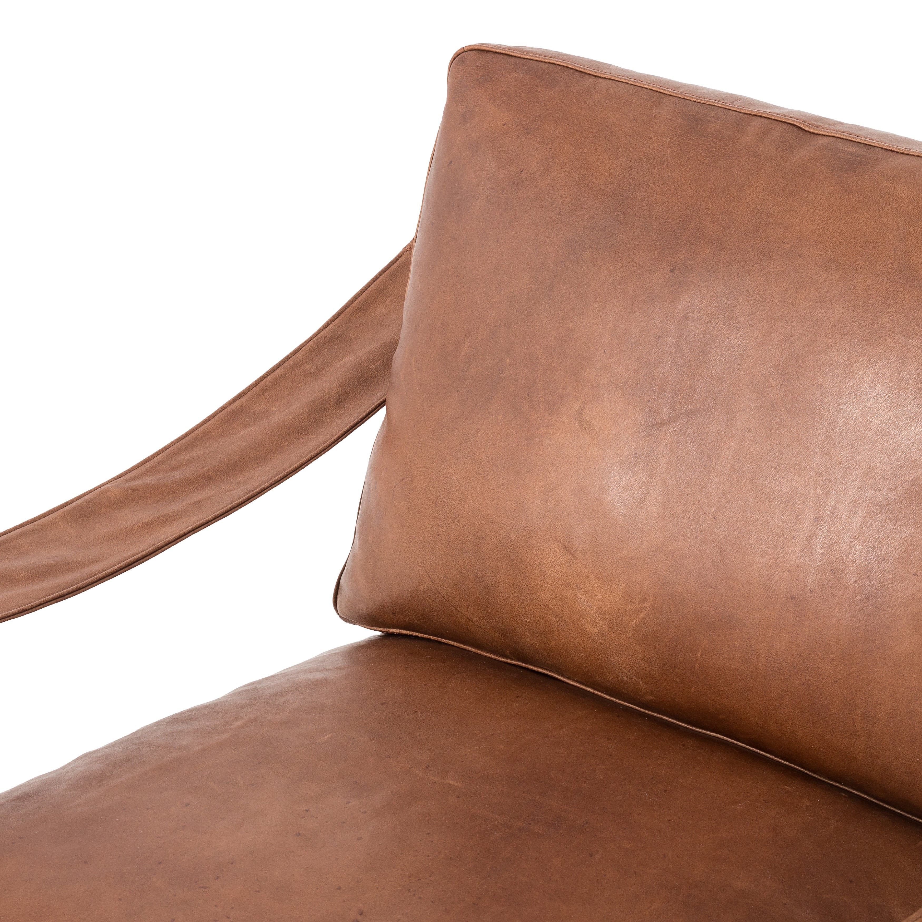 Featuring Cesar Heirloom Sienna Chair by Four Hands at Amethyst Home. The Cesar Heirloom Sienna Chair gets a grand, elevated look. Solid wood frame is shaped, curved and smoothed on all edges. Cushioned seat and back are upholstered in our heirloom leather. Sourced from one of the oldest family-owned tanneries in Italy’s Bassano del Grappa, heirloom leather is salvaged and processed from upcyc. Amethyst Home provides interior design services, furniture, rugs, and lighting in the Austin metro area.