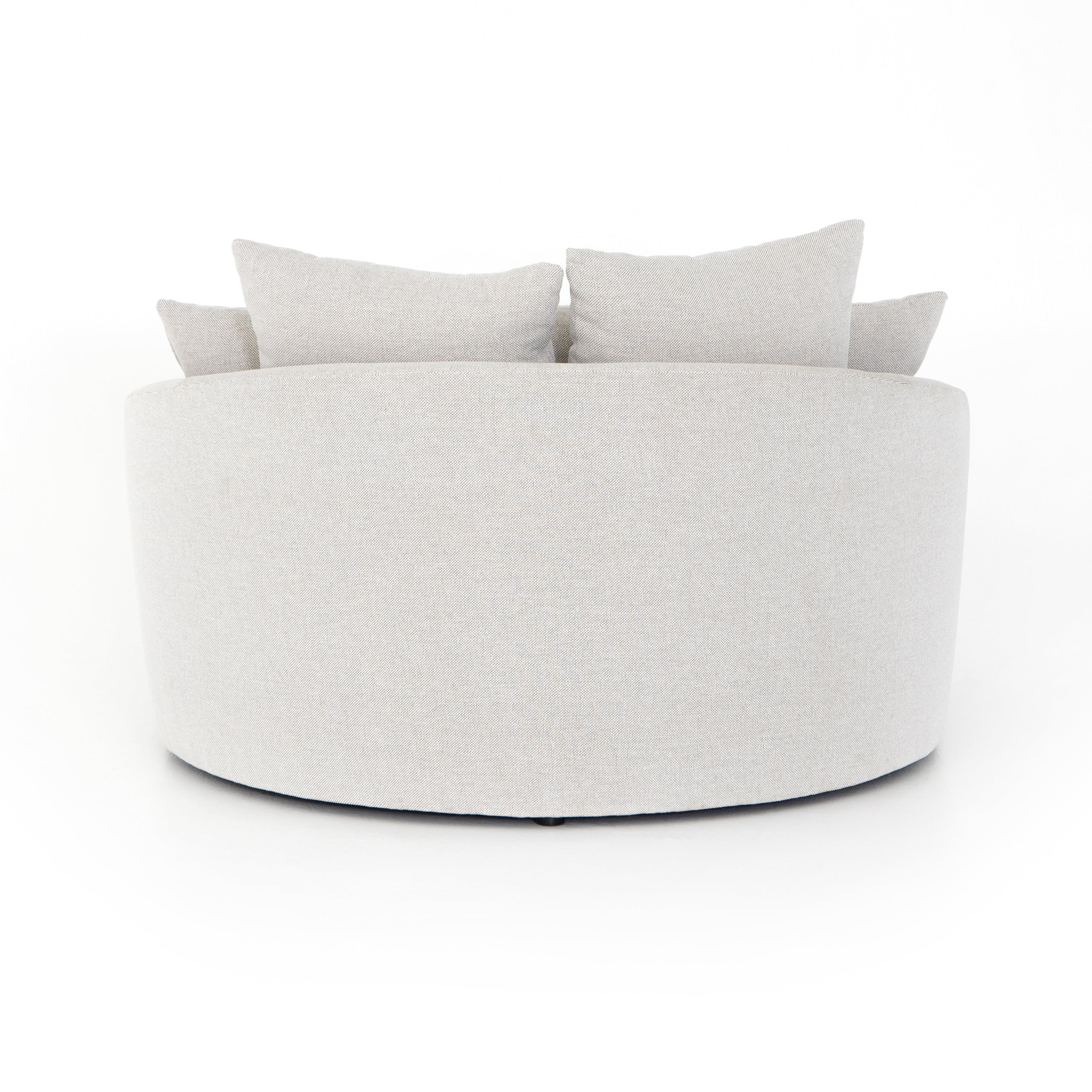Featuring Chloe Delta Bisque Media Lounger by Four Hands at Amethyst Home. Roomy style. Off-white high-performance fabric covers a dramatic U shape for a spacious, sink-in sit. Throw pillows present an added touch of comfort to this sensibly styled media lounger, perfect for movie nights. Performance fabrics are specially created to withstand spills, sta. Amethyst Home provides interior design, new home construction design consulting, vintage area rugs, and lighting in the Laguna Beach metro area.