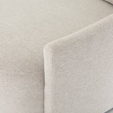 Featuring Chloe Delta Bisque Media Lounger by Four Hands at Amethyst Home. Roomy style. Off-white high-performance fabric covers a dramatic U shape for a spacious, sink-in sit. Throw pillows present an added touch of comfort to this sensibly styled media lounger, perfect for movie nights. Performance fabrics are specially created to withstand spills, st. Amethyst Home provides interior design, new home construction design consulting, vintage area rugs, and lighting in the Winter Garden metro area.