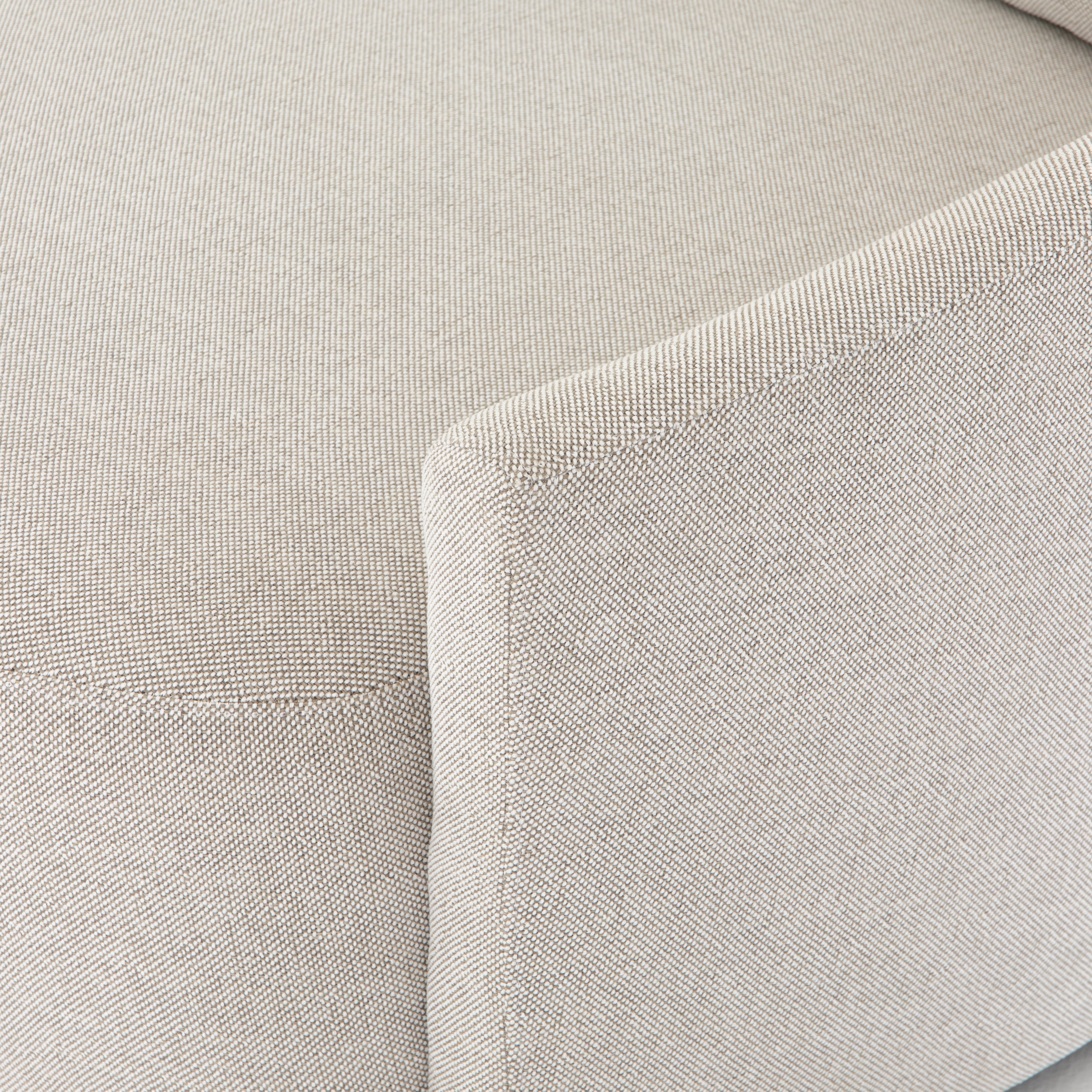Featuring Chloe Delta Bisque Media Lounger by Four Hands at Amethyst Home. Roomy style. Off-white high-performance fabric covers a dramatic U shape for a spacious, sink-in sit. Throw pillows present an added touch of comfort to this sensibly styled media lounger, perfect for movie nights. Performance fabrics are specially created to withstand spills, st. Amethyst Home provides interior design, new home construction design consulting, vintage area rugs, and lighting in the Winter Garden metro area.