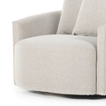 Featuring Chloe Delta Bisque Swivel Chair by Four Hands at Amethyst Home. Neutral performance fabric covers a dramatic U shape for a sink-in sit. Throw pillows add a touch of comfort to this 360-degree swivel chair. Performance fabrics are specially created to withstand spills, stains, high traffic and wear, ensuring long-term comfort and unmatched durability.Overall Dimensions: 42"W. Amethyst Home provides interior design, new construction, custom furniture, and area rugs in the Miami metro area.