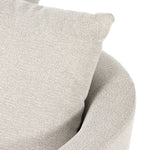 Featuring Chloe Delta Bisque Swivel Chair by Four Hands at Amethyst Home. Neutral performance fabric covers a dramatic U shape for a sink-in sit. Throw pillows add a touch of comfort to this 360-degree swivel chair. Performance fabrics are specially created to withstand spills, stains, high traffic and wear, ensuring long-term comfort and unmatched durability.Overall Dimensions:. Amethyst Home provides interior design, new construction, custom furniture, and area rugs in the Scottsdale metro area.