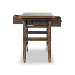 Featuring Colonial Aged Brown Table by Four Hands at Amethyst Home. Made from solid pine From the makers at Van Thiel: One-of-a-kind antique-inspired pieces crafted from solid wood with hand-applied finishes. This console creatively doubles as a kitchen island.Overall Dimensions: 26.5"W x 70"L x 36"H
Collection: Van ThielColors: Aged Bronze ,Aged Brown ,Ag. Amethyst Home provides interior design, new home construction design consulting, vintage area rugs, and lighting in the Alpharetta metro area.