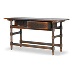 Featuring Colonial Aged Brown Table by Four Hands at Amethyst Home. Made from solid pine From the makers at Van Thiel: One-of-a-kind antique-inspired pieces crafted from solid wood with hand-applied finishes. This console creatively doubles as a kitchen island.Overall Dimensions: 26.5"W x 70"L x 36"H
Collection: Van ThielColors: Aged Bronze ,Aged Brown ,Aged . Amethyst Home provides interior design, new home construction design consulting, vintage area rugs, and lighting in the Houston metro area.