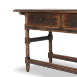 Featuring Colonial Aged Brown Table by Four Hands at Amethyst Home. Made from solid pine From the makers at Van Thiel: One-of-a-kind antique-inspired pieces crafted from solid wood with hand-applied finishes. This console creatively doubles as a kitchen island.Overall Dimensions: 26.5"W x 70"L x 36"H
Collection: Van ThielColors: Aged Bronze ,Aged Brown ,Aged. Amethyst Home provides interior design, new home construction design consulting, vintage area rugs, and lighting in the Monterey metro area.