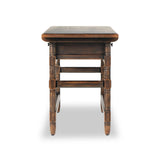 Featuring Colonial Aged Brown Table by Four Hands at Amethyst Home. Made from solid pine From the makers at Van Thiel: One-of-a-kind antique-inspired pieces crafted from solid wood with hand-applied finishes. This console creatively doubles as a kitchen island.Overall Dimensions: 26.5"W x 70"L x 36"H
Collection: Van ThielColors: Aged Bronze ,Aged Brown ,Aged Br. Amethyst Home provides interior design, new home construction design consulting, vintage area rugs, and lighting in the Tampa metro area.