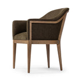 Featuring Colston Sutton Olive Dining Chair by Four Hands at Amethyst Home. A Swedish Gustavian inspired captain chair gets a modern update with high arms and an exposed frame. The tight cushion in olive fabric paired with buff parawood lends a luxe natural feel.Collection: WestgateColors: Sutton Olive ,Warm Buff ParawoodMaterials: 100% Polyester ,Solid Parawo. Amethyst Home provides interior design, new home construction design consulting, vintage area rugs, and lighting in the Dallas metro area.