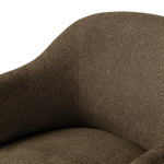 Featuring Colston Sutton Olive Dining Chair by Four Hands at Amethyst Home. A Swedish Gustavian inspired captain chair gets a modern update with high arms and an exposed frame. The tight cushion in olive fabric paired with buff parawood lends a luxe natural feel.Collection: WestgateColors: Sutton Olive ,Warm Buff ParawoodMaterials: 100% Polyester ,Solid . Amethyst Home provides interior design, new home construction design consulting, vintage area rugs, and lighting in the Laguna Beach metro area.